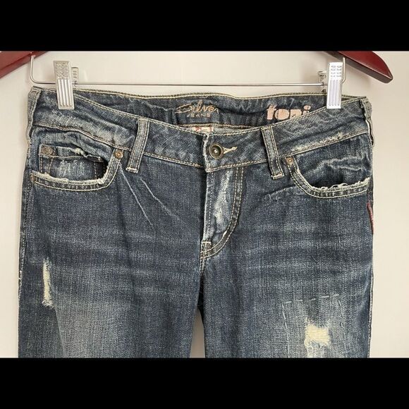 Silver Toni Jeans Boot Cut Distressed Size 27 - Picture 4 of 8
